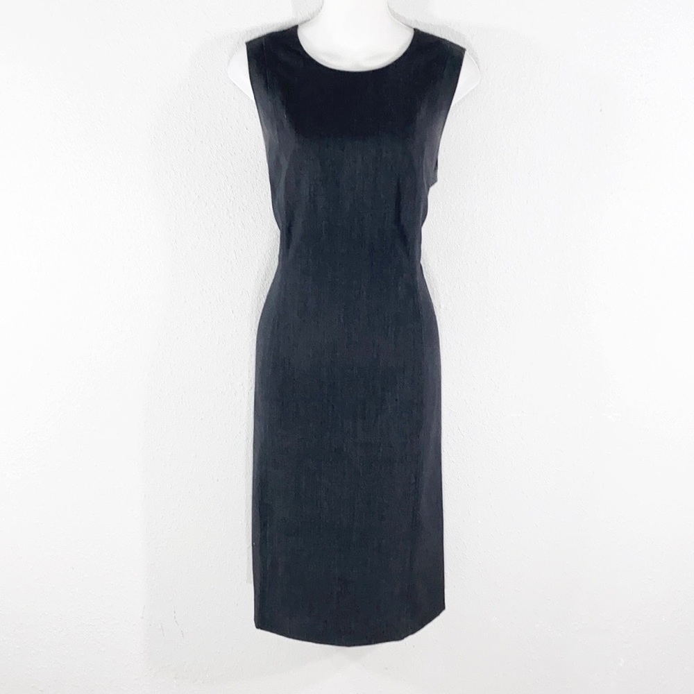 Calvin Klein gray sleeveless sheath dress